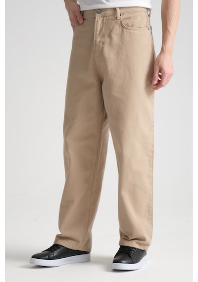 Redline Canvas Pamuk Baggy Pantolon Bej