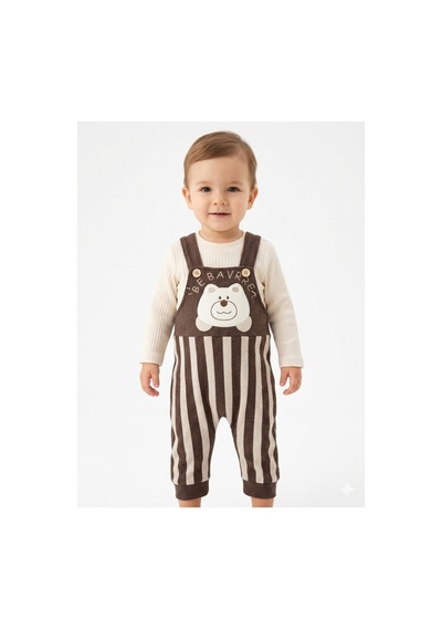 Gülerçocuk Erkek Bebek Kahverengi Çizgili Salopet Takım - 6-24 Ay Pamuklu Fitilli 2'li Set Kahverengi Kahverengi Gülerçocuk Erkek Bebek Kahverengi Çizgili Salopet Takım - 6-24 Ay Pamuklu Fitilli 2'li Set Kahverengi Kahverengi