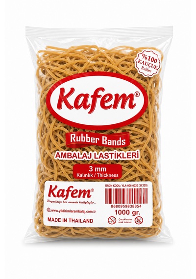 Ambalaj Lastiği 180 X 3 Mm Kafem 1000 Gram