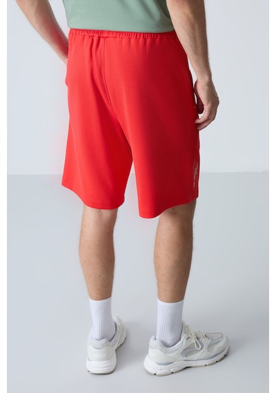 Air Jones Tommy Life Fiesta Pamuklu Kalın Yumuşak Dokulu Standart Fit Basic Erkek Şort - 81278 Kırmızı