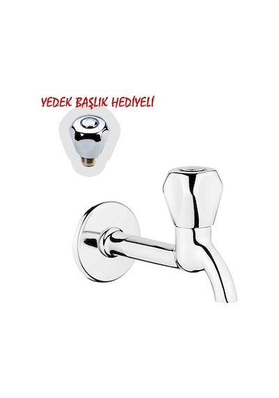 Epilons Klasik Uzun Musluk + Musluk Kapak Takımı