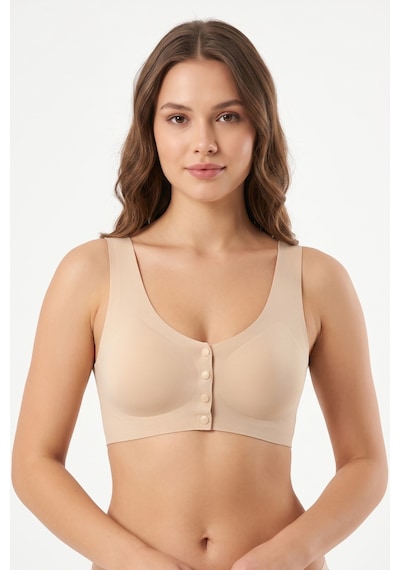 Missvera Kadın Lazer Kesim Önden Çıtçıtlı Pedli Sütyen Bgl-st05636 Ten