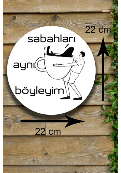 Cafe, Restoran, Çay Ocağı, Kahve Dükkanı Duvar Kapı Süsü, Ahşap Dekoratif Aksesuar Tablo Modeli