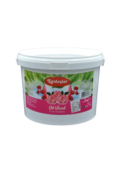 Kardeşler Şekerleme Gül Reçeli Kova 5 KG