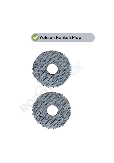 Roborock Qrevo C Pro Uyumlu 2 Adet Mikrofiber Mop Bez