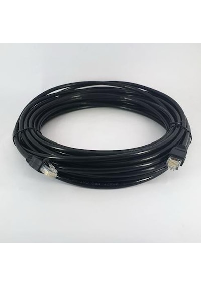 Cat6 Utp Siyah Patch Kablo 25 Metre 23 Awg