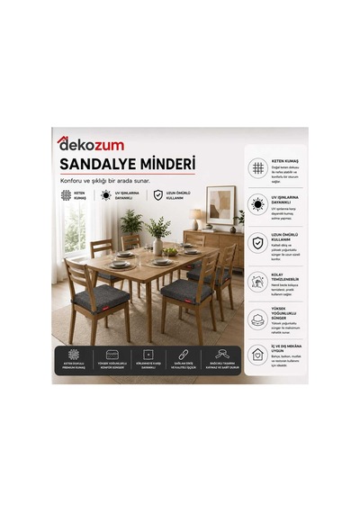 Comfort Plus Sandalye Koltuk Minderi 40x40 Bağcıklı Fermuarlı Yıkanabilir Balkon Bahçe Minderi 4 Lü Antrasit 4 Lü Comfort Plus Sandalye Koltuk Minderi 40x40 Bağcıklı Fermuarlı Yıkanabilir Balkon Bahçe Minderi 4 Lü Antrasit 4 Lü