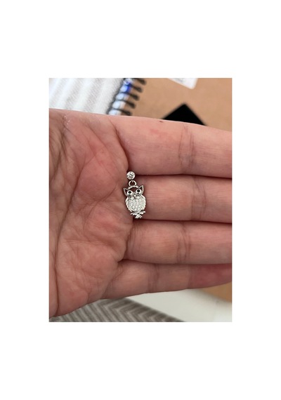 Baykuş Piercing Gümüş