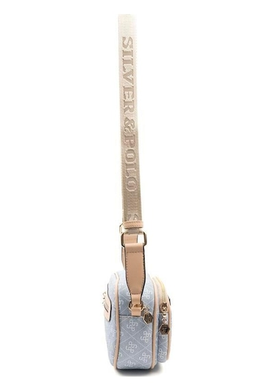 Silver Polo Sp1111 Kadın Çapraz Çanta Monogram Mavi-ten