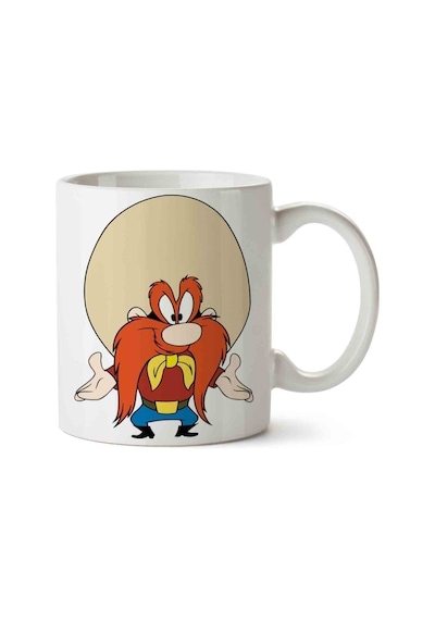 Yosemite Sam Porselen Kupa Bardak Beyaz