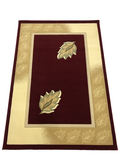 Saray Halı Vizyon Carving 9050 Kırmızı 125x180 Krem 2,25 M2 Halı