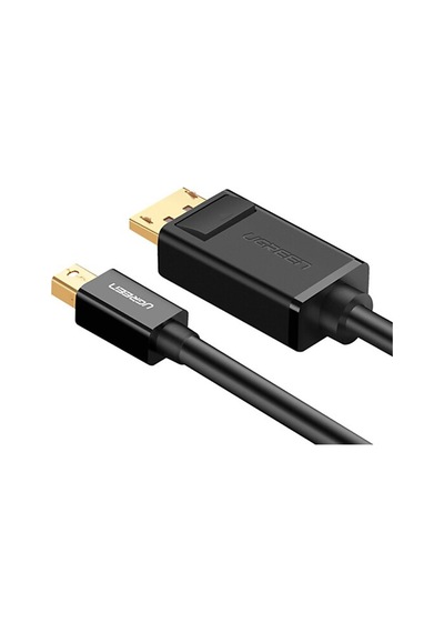 Ugreen 4K 60Hz / 2K 144Hz Mini DisplayPort to DisplayPort Dönüştürücü Kablo 1.5 Metre Siyah