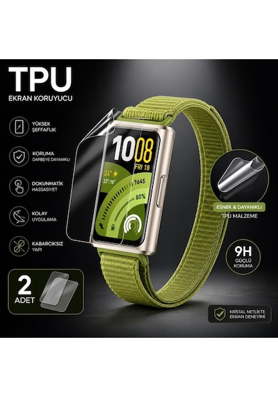 Huawei Band 11 Pro Ekran Koruyucu Tpu Şeffaf Film 2 Adet