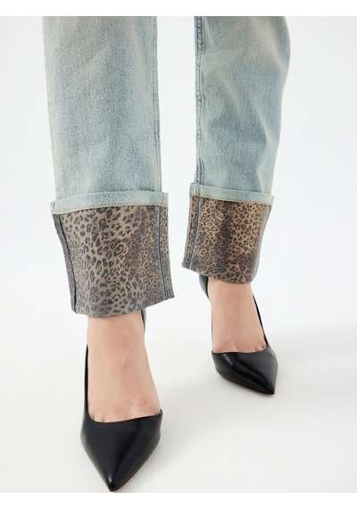 Comfort Straight Regular Fit Kadın Pantolon Denim