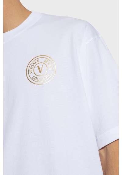 Versace Jeans Couture Erkek T Shirt 76gaht03 Cj00t G03 Beyaz