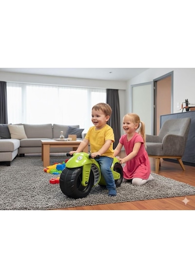 Tommybaby İlk Arabam Oyuncak İlk Motorum 1-3 Yaş Akülü Değildir Yeşil