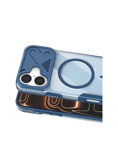 Joko Apple Uyumlu iPhone 16 Zinko Magsafe Kapak - Lacivert Standart