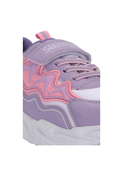 Slazenger Explorer I Kız Çocuk Cırt Cırtlı Lila Günlük Spor Ayakkabısı