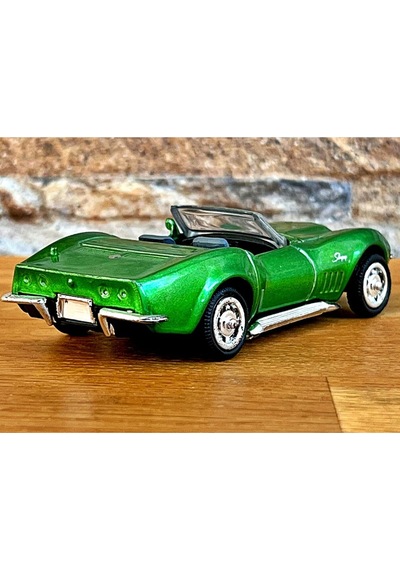 1:43 Ölçekli Lisanslı Metal Retro Amerikan Arabaları - Chevrolet Corvette 1969 - 10 Cm