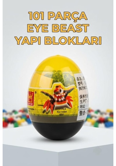 101 Parça Eye Beast Eğitici Eğlenceli Yapı Blokları