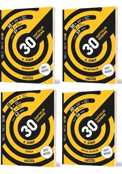 Hız 2026 6. Sınıf Matematik + Türkçe + Fen + Sosyal Haftalık Deneme Seti 4 Kitap
