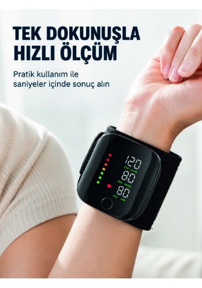 Bilekten Dijital Tansiyon Ölçer Geniş Ekran Ve Kolay Okunabilir Gösterge Aklby-bsva58