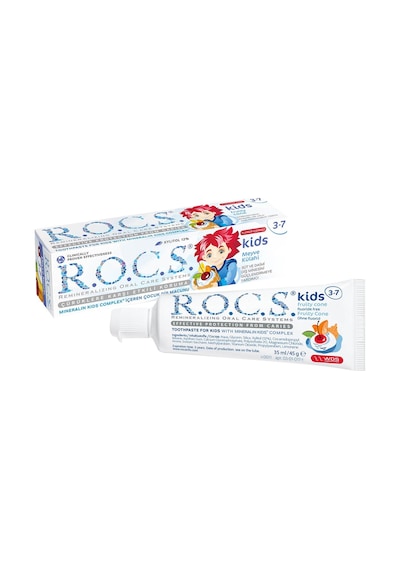 Rocs Çocuk Florürsüz Diş Macunu 3-7 Yaş 35 Ml Meyveli 5'li Avantaj Paketi - 5 Adet Tarı