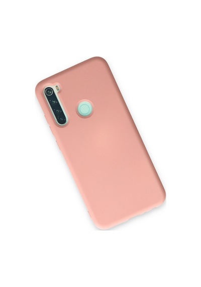 Newface Xiaomi Redmi Note 8 Kılıf Nano İçi Kadife Silikon - Pudra pudra