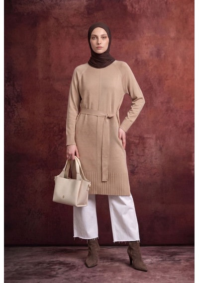 Armine Trend Kemer Detaylı Bisiklet Yaka Uzun Kollu Asimetrik Dokulu Triko Tunik Koyu Taş 26ktd410 Koyu Kahverengi Armine Trend Kemer Detaylı Bisiklet Yaka Uzun Kollu Asimetrik Dokulu Triko Tunik Koyu Taş 26ktd410 Koyu Kahverengi