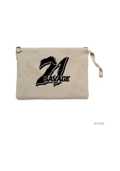 Zepplin Giyim 21 Savage Clutch Astarlı Cüzdan / El Çantası Krem