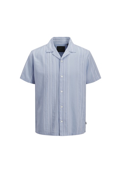Jack & Jones Erkek Resort Yaka Kisa Kollu Gömlek - River - 12295812 Chambray Blue