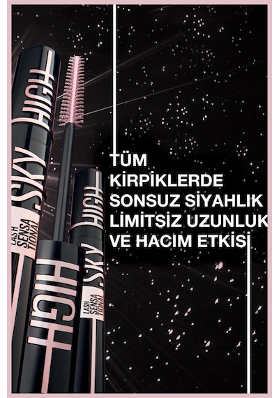 Maybelline New York Lash Sensational Sky High Cosmic Black Maskara 7.2 Ml & Mini Sky High Cosmic Black Maskara pktskyhcbmnhypr-9340 0