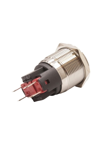Motorobit 22E-G1Z 22Mm Çıkık Anahtarlı Metal Buton