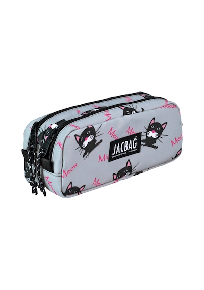 Jacbag Dual Pouch Pencıl Case-çift Bölmeli Kalemkutu - Miyav Miyav