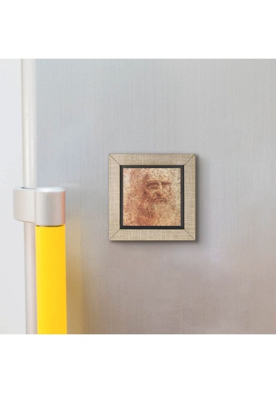 Otoportre Leonardo Da Vinci, 1512 Baskılı Mdf Magnetkrg-142