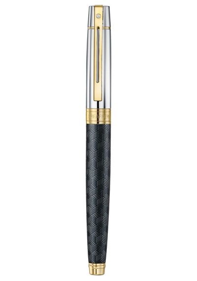 Sheaffer 9347-0 300 Serisi Dolmakalem Siyah Krom Altın M 165-Koyu Yeşil