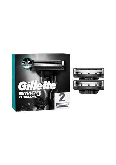 Gillette Mach3 Charcoal Kömür Etkili Yedek Tıraş Bıçağı 2 Adet - 2 Adet Tarı