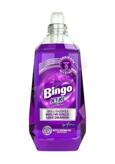 3 Adet Bingo Jet Jel Sıvı Deterjan Koyu Renkliler 1480 Ml
