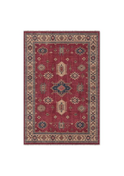 Dekoratif Halı Kaymaz Taban Leke Tutmaz Yıkanabilir Kilim Özel Ölçü Salon Halısı 3025-2