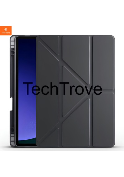 Samsung Galaxy Tab S9 Fe Kılıf Kalem Bölmeli Stand Olabilen Standlı Tablet Kılıfı Kapaklı Kılıf