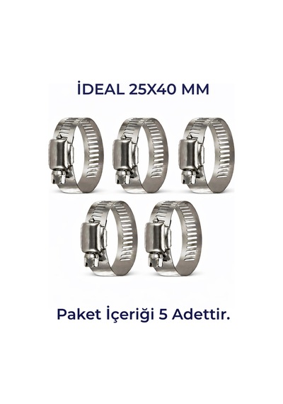 Hortum Kelepçesi 5 Adet 25x40' Lık