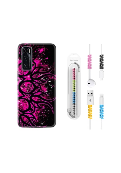 Vivo Y70 Kılıf Kablo Koruyuculu Purple Knife 1692