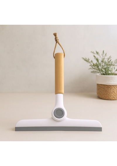 Oynar Başlı Cam Silme Aparatı Ahşap Sap 16.5 Cm Uç 24 Cm Çok Renkli