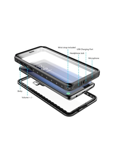 Samsung Uyumlu Galaxy S9 Plus Kilif 360 Su Geçirmez 1-1 Silikon Kapak 392992907