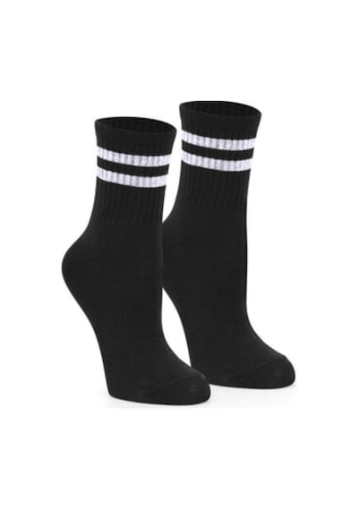 Ozzy Socks Çizgili Kadın Tenis Çorabı Çok Renkli 6'lı Çok Renkli