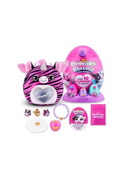 Rainbocorns Mini Yumurta Eggzania Sürpriz Peluş Oyuncak Renkli