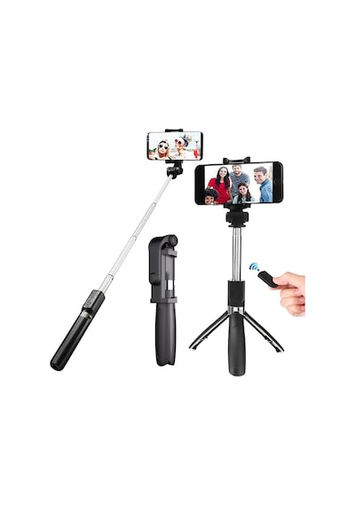 Selfie Stick 360 Derece Dönebilen Bluetooth ve Tripod Özellikli SLF-L01