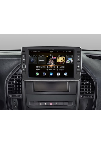 Alpine Mercedes Vito 447 İçin Apple Carplay Ve Android Auto İle Uyumlu 9 Dokunmatik Ekran Navigasyon Multimedya 9"