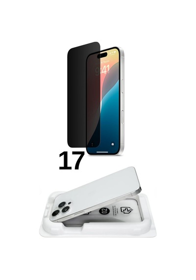 Kolay Kurulum For Apple İphone İphone 17 İle Uyumlu Extra Hd Premium Safir Cam Ekran Koruyucu Hayalet, İphone 17