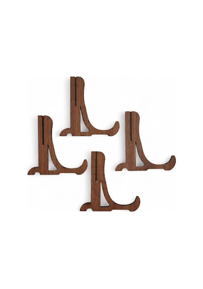 Ayrex Tabak Ve Süs Levhaları Gerçek Ahşap 4'lü Teşhir Ayağı 10 Cm X 10 Cm Stand Diğer